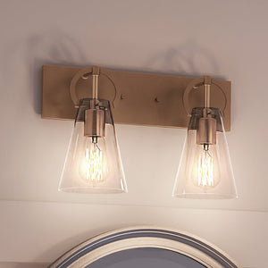 Two gorgeous UEX2545 New Traditional Bath Light 10''H x 15''W fixtures bring luxury to a bathroom by Urban Ambiance.