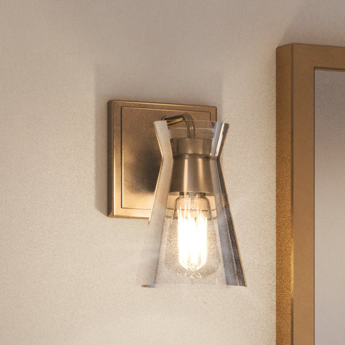 UEX2563 Modern Wall Sconce 9''H x 5''W, Olde Brass Finish, Flagstaff Collection