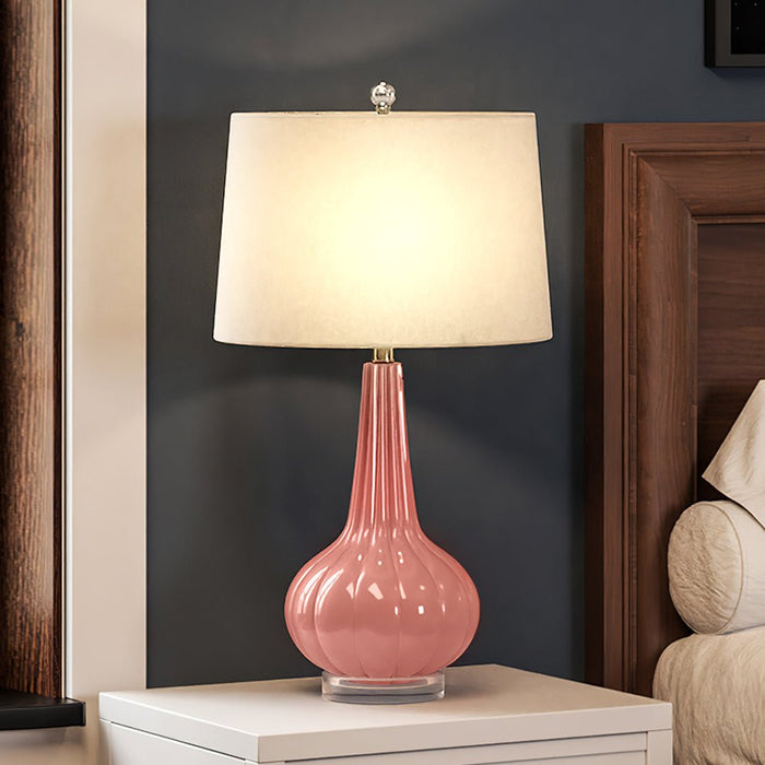 UEX7210 Post-Modern Table Lamp 16''W x 16''D x 30''H, Summer Pink Finish, Cooperstown Collection