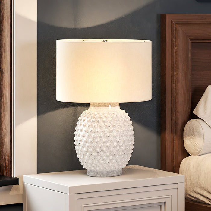 UEX7620 Transitional Table Lamp 17''W x 17''D x 24''H, White Finish, Seaside Collection