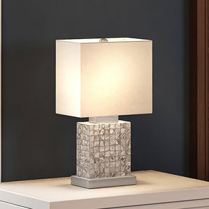 A gorgeous Urban Ambiance UEX7650 Nautical Table Lamp, a unique lighting fixture, 9''W x 6''D x 17''H, Natural Pearl Finish,