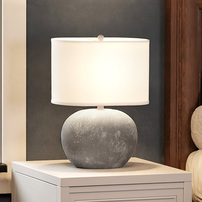 UEX8050 Natural Table Lamp 16''W x 9''D x 20''H, Concrete Finish, Conroe Collection