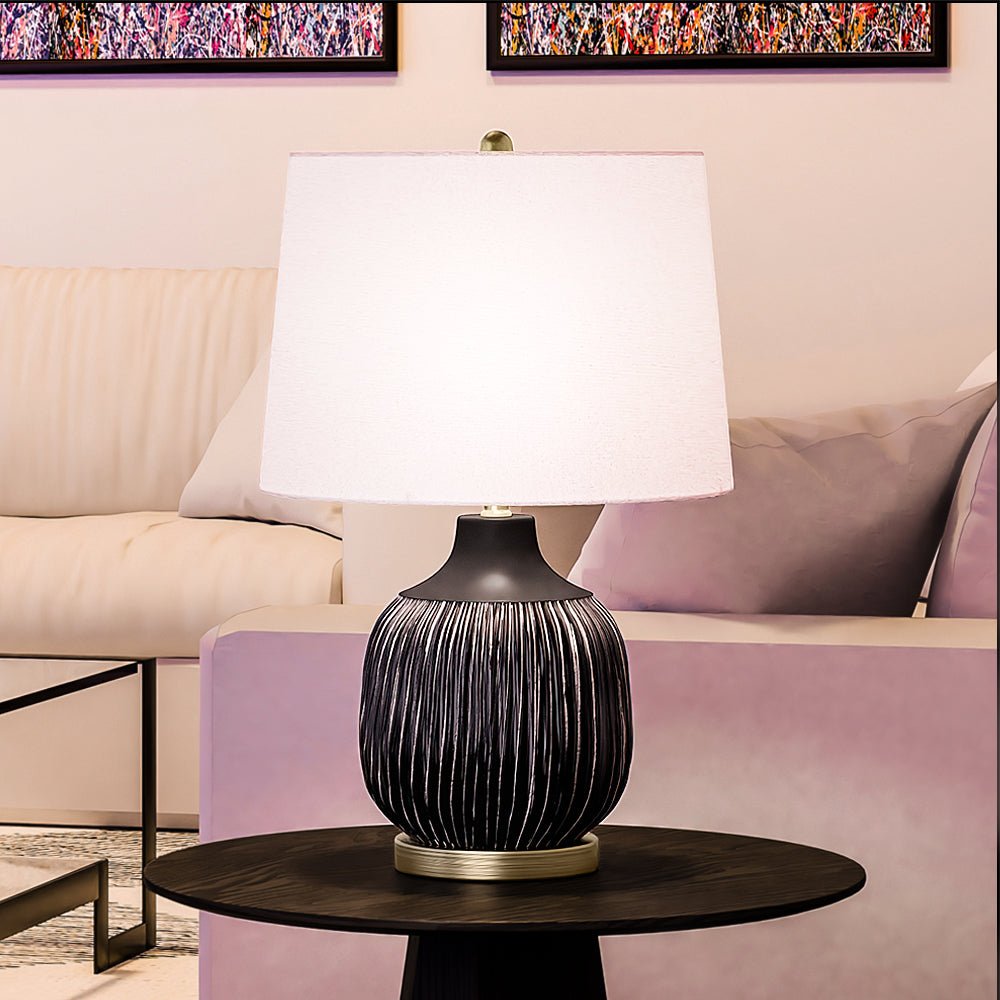 Black retro table lamp sale