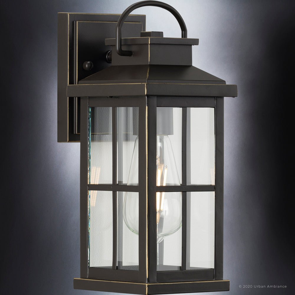 UHP1290 Transitional Outdoor Wall Sconce 12''H x 5''W, Olde Bronze Fin ...