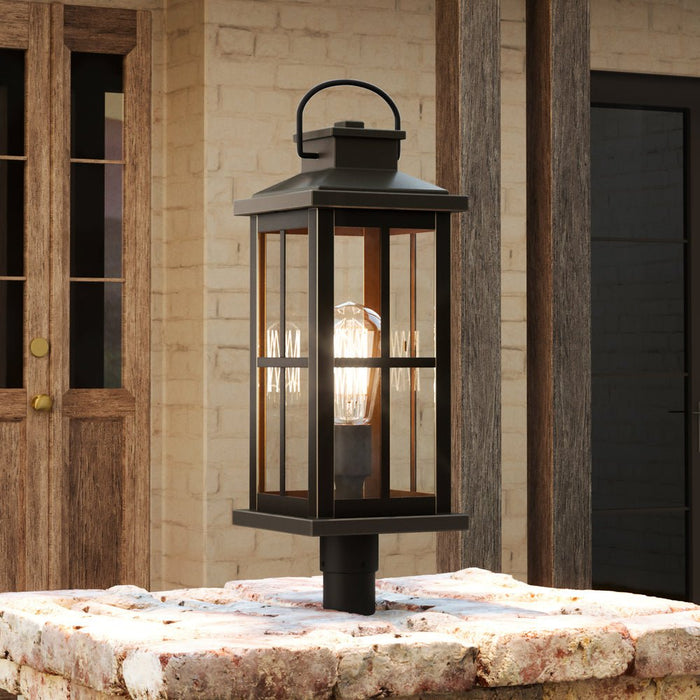 UHP1293 Transitional Outdoor Post Light 20.25''H x 7''W, Olde Bronze Finish, Anaheim Collection