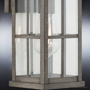 A gorgeous and unique Urban Ambiance UHP1295 Transitional Outdoor Wall Sconce 14.25''H x 6''W, Aged Pewter Finish, Anaheim Collection with