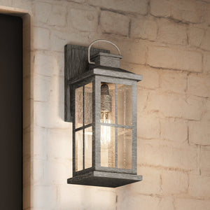 An Urban Ambiance UHP1295 Transitional Outdoor Wall Sconce 14.25''H x 6''W, Aged Pewter Finish, Anaheirm Collection luxury lighting