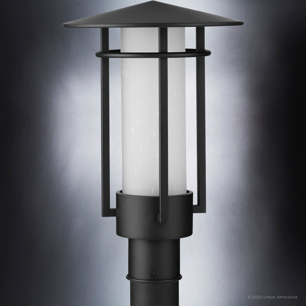 UHP1313 Mid-Century Modern Outdoor Post Light 17.125''H x 11.125''W, M ...