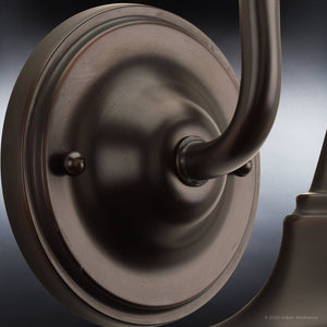 A unique image of the UHP1360 Industrial Outdoor Wall Sconce 8.25''H x 8''W in an Olde Bronze Finish.