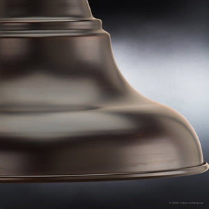 A unique and gorgeous lighting fixture: the Urban Ambiance UHP1360 Industrial Outdoor Wall Sconce 8.25''H x 8''W, Olde Bronze Finish, Pittsburgh Collection