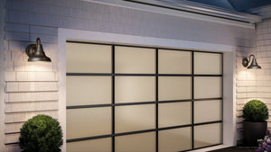 A beautiful image of the UHP1360 Industrial Outdoor Wall Sconce 8.25''H x 8''W, Olde Bronze Finish from the Pittsburgh Collection by Urban Amb
