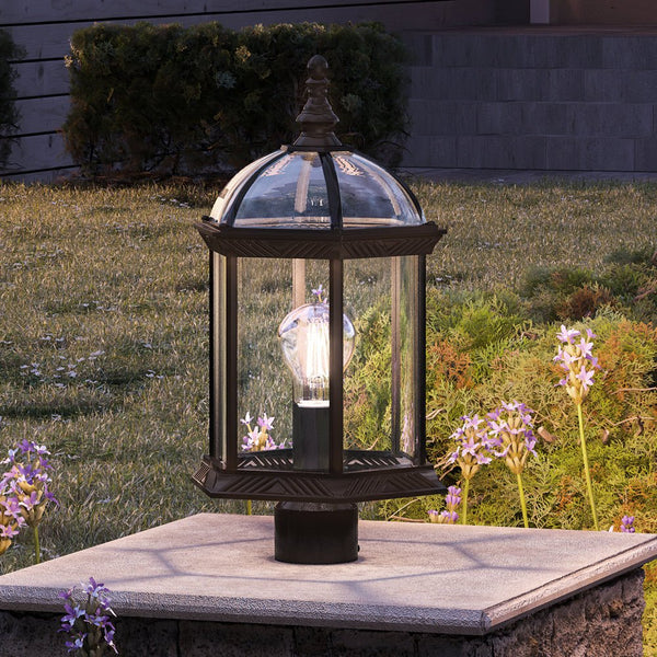UHP1374 Transitional Outdoor Post Light 18.125''H x 9.75''W, Olde