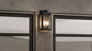 The Urban Ambiance UHP1382 Macon Collection farmhouse outdoor wall sconce features marine-grade construction, an Olde Bronze finish, and measures 17.125''H x 9''W—blending style and durability for a welcoming exterior.