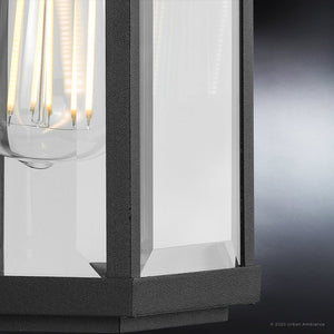 A beautiful and luxury lamp with clear glass shade.