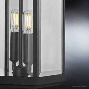 A gorgeous lighting fixture from the Calderdale Collection by Urban Ambiance, featuring a Midnight Black Finish and two bulbs.