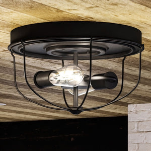 An UHP1430 Farmhouse Outdoor Ceiling Light 7.875''H x 14.5''W, Charcoal Finish, Kenner Collection by Urban Ambiance is a gorgeous lighting fixture