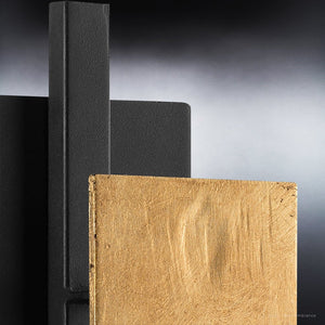 A UHP3863 Contemporary Wall Sconce 15.125''H x 5.375''W, Midnight Black Finish, Gambier Collection from Urban Ambiance is a luxurious lighting fixture