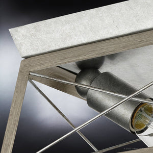 A beautiful lighting fixture, the UHP3917 Industrial Ceiling Light from the Berkeley Collection by Urban Ambiance, made of galvanized steel, illuminates any space with luxury.