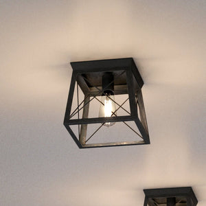 A unique pair of beautiful industrial ceiling lights.