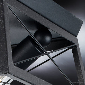 A unique and beautiful Urban Ambiance UHP3924 Industrial Ceiling Light 6''H x 12''W, Midnight Black Finish, Berkeley Collection lighting fixture.