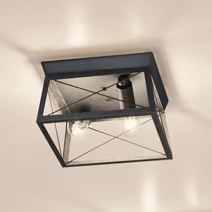 A luxury lamp with a midnight black finish and two lights, from the Berkeley Collection by Urban Ambiance.