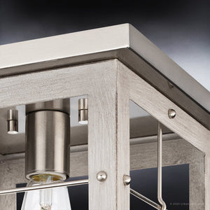 A beautiful lighting fixture with a metal frame.
