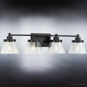 Luxury lamp with unique clear glass shades from the Pawtucket Collection by Urban Ambiance.