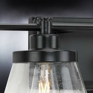 A gorgeous and luxurious Urban Ambiance UHP3998 Traditional Bath Light 7.75''H x 33.5''W in midnight black finish.