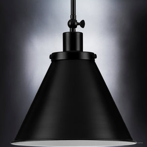 An Urban Ambiance UHP4004 Traditional Pendant with a beautiful white shade.