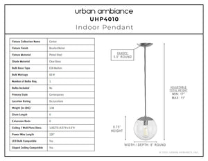A diagram showing the dimensions of a beautiful lighting fixture.