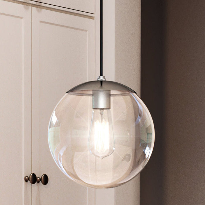 UHP4013 Minimalist Pendant 10.5''H x 10''W, Brushed Nickel Finish, Canton Collection