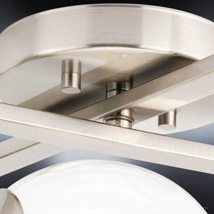 An UHP4019 minimalist ceiling light with a unique glass ball in the middle.