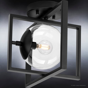 An UHP4021 Minimalist Ceiling Light, beautiful lighting fixture from Urban Ambiance with a clear glass bulb.