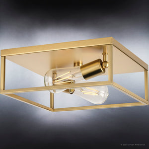A gorgeous UHP4031 luxury lighting fixture with two bulbs in it.