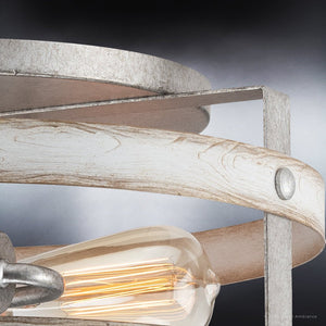 A unique and gorgeous Urban Ambiance UHP4040 Farmhouse Ceiling Light 6.5''H x 14.375''W, Galvanized Steel Finish from the Adelaide Collection with