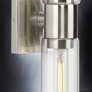 A gorgeous UHP4050 Cosmopolitan Bath Light 5'H x 20.375'W, Brushed Nickel Finish, Tustin Collection by Urban Ambiance.
