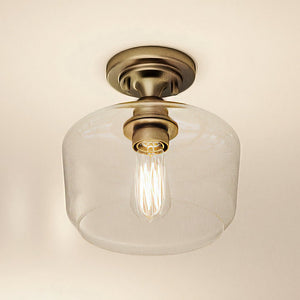 A unique UHP4069 Vintage Ceiling Light 9''H x 9''W from Urban Ambiance with an Olde Brass Finish from the Hedland Collection.