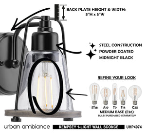 Urban Ambiance Coastal Wall Sconce, unique lighting fixture from the Kempsey Collection.