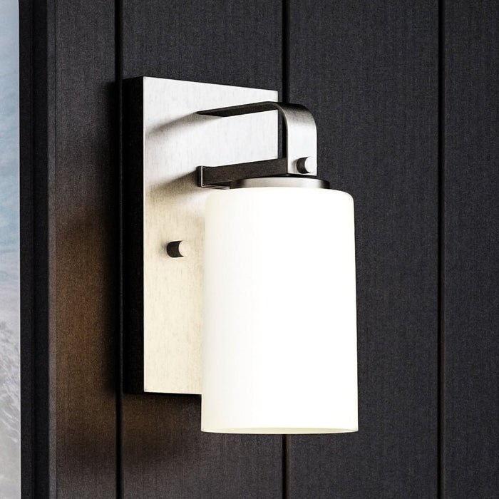 UHP4104 Modern Wall Sconce 8''H x 4.5''W, Brushed Nickel Finish, Broome Collection