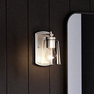 A unique and beautiful lighting fixture, the Urban Ambiance UHP4140 Traditional Wall Sconce 7.75''H x 4.5''W in Brushed Nickel Finish from the