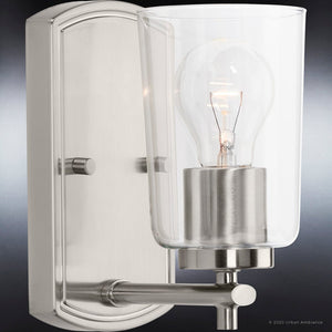 A gorgeous lighting fixture with a beautiful glass shade - the Urban Ambiance UHP4140 Traditional Wall Sconce 7.75''H x 4.5''W.