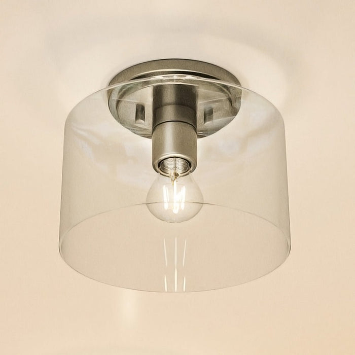 UHP4159 Traditional Ceiling Light 7.375''H x 8.625''W, Brushed Nickel Finish, Esperance Collection