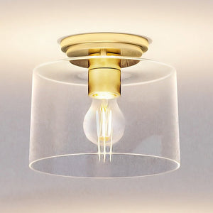 An Urban Ambiance UHP4160 Traditional Ceiling Light with a gorgeous clear glass shade.