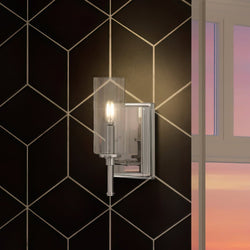 An unique lighting fixture, the UHP4220 Contemporary Wall Sconce 11.5''H x 4.75''W from Urban Ambiance's Parkes Collection features a
