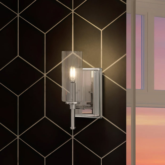 UHP4220 Contemporary Wall Sconce 11.5''H x 4.75''W, Brushed Nickel Finish, Parkes Collection