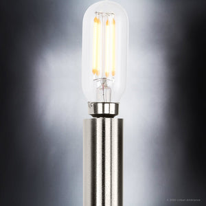 A beautiful UHP4232 Contemporary Wall Sconce 16.625''H x 5.75''W lighting fixture with a Brushed Nickel Finish from the Parkes Collection,