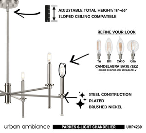 A picture of a luxury lighting fixture, the Urban Ambiance UHP4239 Contemporary Chandelier.
