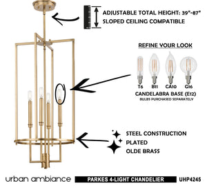 An image of a UHP4245 Contemporary Chandelier, a beautiful lighting fixture, courtesy of Urban Ambiance.