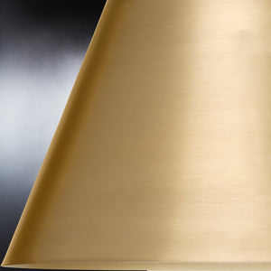 A luxurious and gorgeous UHP4254 New Traditional Pendant with a brushed bronze finish from the Coronado Collection by Urban Ambiance displayed on a black background.