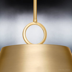 A gorgeous lighting fixture from the Coronado Collection, this Urban Ambiance UHP4254 pendant features a unique brushed bronze finish and measures 15.25''H x 17.875''W